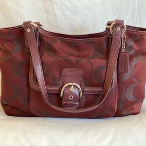 Coach Campbell Belle Signature Metallic